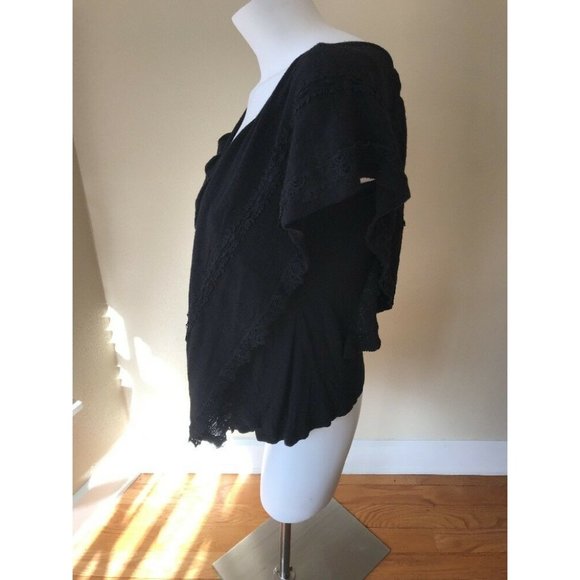 Anthropologie C KEER Top,S ,Draped Neck, Batwing - Picture 6 of 9